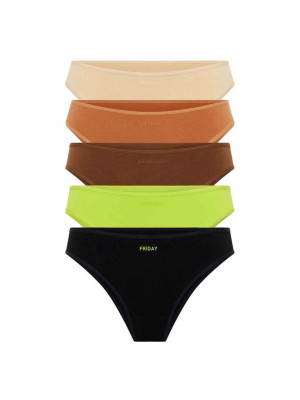 5PACK dámské kalhotky Modibodi Basic Brazilian (5DKMBB) XXL