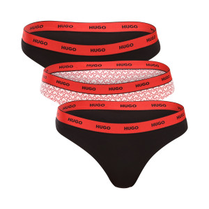 3PACK dámská tanga HUGO vícebarevná (50545703 695) L