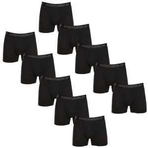10PACK pánské boxerky Gianvaglia černé (GVG-5015-10) XL