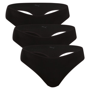 3PACK dámská tanga Puma černé (701238916 001) L