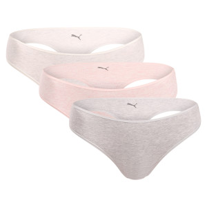 3PACK dámská tanga Puma vícebarevné (701238916 002) XL