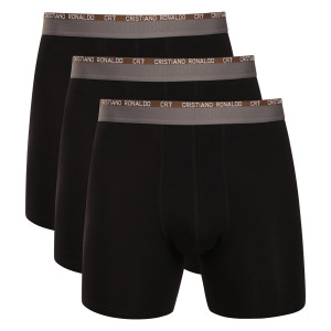 3PACK pánské boxerky CR7 bambusové černé (7203-53-2300) L