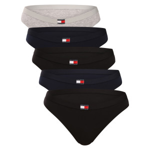 5PACK dámská tanga Tommy Hilfiger vícebarevná (UW0UW05642 0R1) M