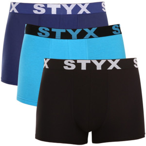 3PACK pánské boxerky Styx sportovní guma vícebarevné (3G09089) S