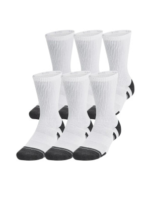 6PACK ponožky Under Armour bílé (1386242 101) XL