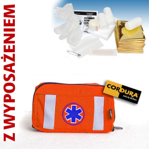 Mini apteczka osobista AOMini NorthWind Cordura FLUO z wyposażeniem