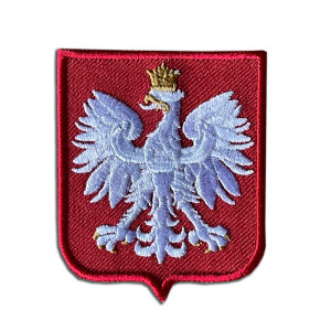 Emblemat Orzeł, Herb, Godło Polski na rękaw z rzepem
