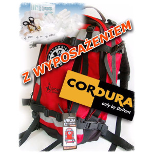 Apteczka Plecakowa AP20 /3P z wyposażeniem VAT 8% Cordura