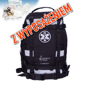 Apteczka Plecakowa AP20 /3P NorthWind Cordura czarna z wyposażeniem
