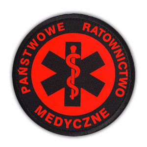 Emblemat FLUO PRM Rzep 8,5 cm