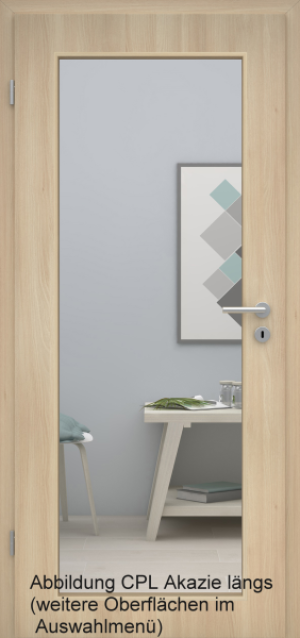 Tür Designkante mit Lichtausschnitt LA XL