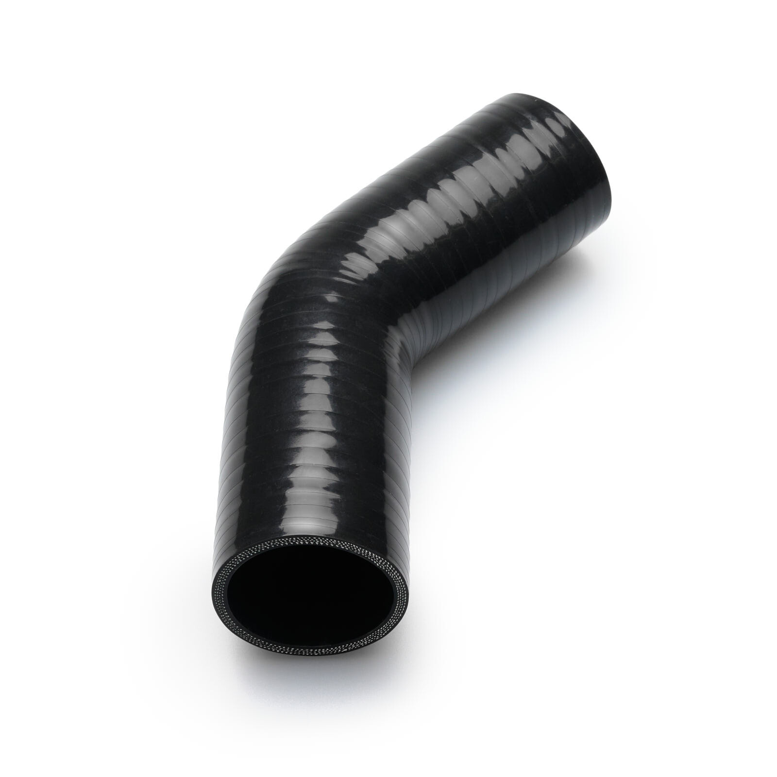 Silikonbogen 45°, 54mm, schwarz | BOOST products