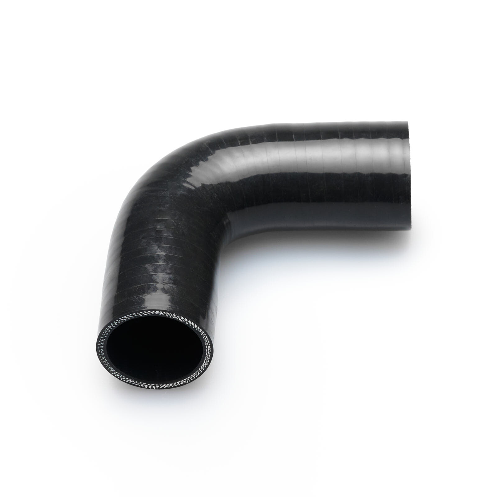 Silikonbogen 90°, 38mm, schwarz | BOOST products