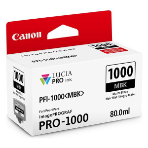 Tusz PFI-1000M (0545C001) Oryginalny czarny matowy - 80ml - do CANON IMAGEPROGRAF IPF PRO- 1000, CANON IMAGEPROGRAF PRO- 1000