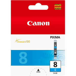 Tusz CLI-8 (0621B001) Oryginalny błękitny / turkusowy / niebieski do CANON PIXMA MP 530, 970, 800R, 830, CANON PIXMA MX 850
