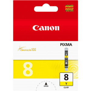 Tusz CLI-8 (0623B001) Oryginalny żółty do CANON PIXMA IP 4200, 5300, 6600D, CANON PIXMA PRO 9000, CANON PIXMA MP 500