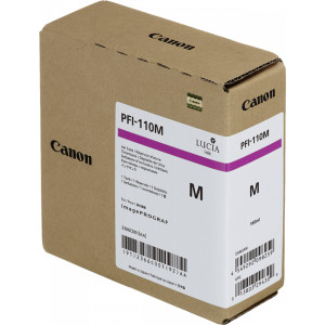 Tusz PFI-110 (2366C001) Oryginalny purpurowy - 160ml - do CANON IMAGEPROGRAF TX- 2000, 3000, 4000, 2100, CANON IMAGEPROGRAF TX-2100 2R