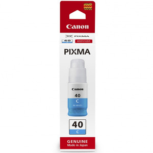 Tusz GI-40 (3400C001) Oryginalny błękitny / turkusowy / niebieski - 70ml - do CANON PIXMA GM 2040, CANON PIXMA G 5040, 6040