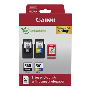 Zestaw oryginalny Canon PG-560 / CL-561 (3713C008) CMYK