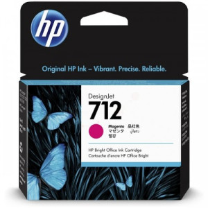 Tusz HP 712 (3ED68A) Oryginalny purpurowy - 29ml - do HP DESIGNJET T 210, 230, 250, 630, 650