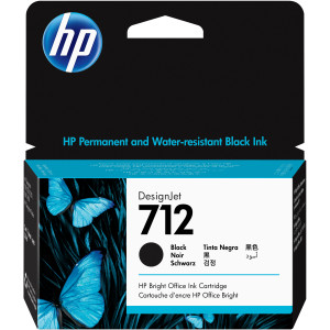 Tusz HP 712 (3ED70A) Oryginalny czarny - 38ml - do HP DESIGNJET T 250, 630, 650, 210, 230