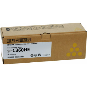 Toner Ricoh (408187) Oryginalny żółty do RICOH SPC 360DNW, 361SFNW, 360SNW, 360SFNW, 360