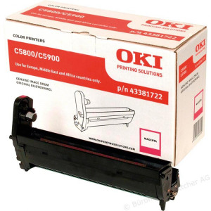 Bęben 43381722 (43381722) Oryginalny purpurowy do OKI C 5800, 5900, 5900DN, 5900N, 5800DN