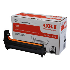 Bęben 44315108 (44315108) Oryginalny czarny do OKI C 610N, 610DN, 610DTN