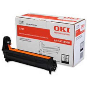 Bęben 44318508 (44318508) Oryginalny czarny do OKI C 711CDTN, 711DN, 711N