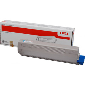 Toner 44844507 (44844507) Oryginalny błękitny / turkusowy / niebieski do OKI C 831N, 831DN, 831CDTN, 841N, 841DN
