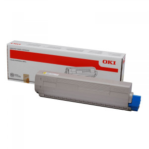Toner C822 (44844613) Oryginalny żółty do OKI C 822N, 822DN