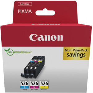 Oryginalny multipack Canon CLI-526M/C/Y (3 kolory) (4541B009)
