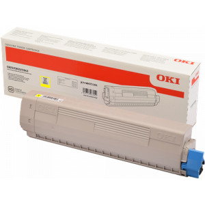 Toner C833 C843 (46471101) Oryginalny żółty do OKI C 823N, 823DN, 843DN, 833N, 833DN