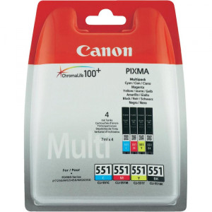 Oryginalny multipack Canon CLI-551BK/M/C/Y (6509B015) (4 kolory)