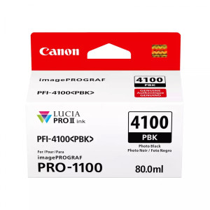 Tusz PFI-4100PBK (6777C001) Oryginalny czarny fotograficzny - 80ml - do CANON IMAGEPROGRAF PRO- 1100