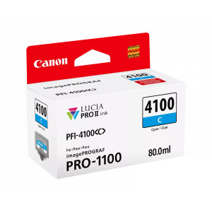 Tusz PFI-4100C (6778C001) Oryginalny błękitny / turkusowy / niebieski - 80ml - do CANON IMAGEPROGRAF PRO- 1100