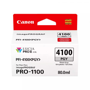 Tusz PFI-4100PGY (6784C001) Oryginalny fotograficzny szary - 80ml - do CANON IMAGEPROGRAF PRO- 1100