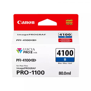 Tusz PFI-4100B (6786C001) Oryginalny niebieski - 80ml - do CANON IMAGEPROGRAF PRO- 1100