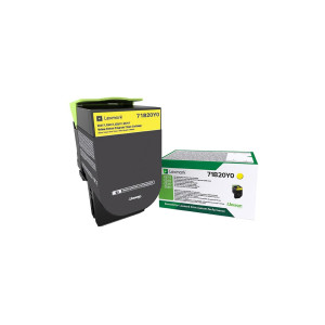 Toner MS417 MX417 (71B20Y0) Oryginalny żółty do LEXMARK CS 317DN, 417DN, 517DN, LEXMARK CX 417DE, 317DN