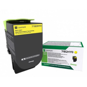Toner 71B2HY0 (71B2HY0) Oryginalny żółty do LEXMARK CS 417DN, 517DE, LEXMARK CX 417DE
