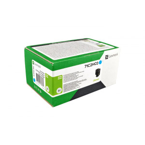 Toner 71C2HC0 (71C2HC0) Oryginalny błękitny / turkusowy / niebieski do LEXMARK CS 730DE, LEXMARK CX 730DE