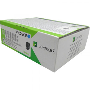 Toner 74C2SCE (74C2SCE) Oryginalny błękitny / turkusowy / niebieski do LEXMARK CS 720DE, 725DTE, 720DTE, 725DE, LEXMARK CX 725DE