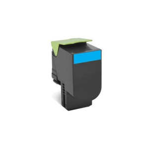 Toner CX310 CX410 CX510 (80C20C0) Oryginalny błękitny / turkusowy / niebieski do LEXMARK CX 310N, 310DN, 410E, 410DE, 510DE