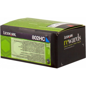 Toner 80C2HC0 (80C2HC0) Oryginalny błękitny / turkusowy / niebieski do LEXMARK CX 410E, 410DE, 510DE, 510DHE, 510DTHE