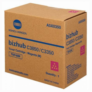 Toner A5X0350 (A5X0350) Oryginalny purpurowy do KONICA MINOLTA BIZHUB C 3850, 3350