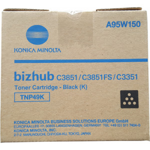 Toner BIZHUB C3351 C3851 (A95W150) Oryginalny czarny do KONICA-MINOLTA BIZHUB C 3351, 3851, 3851FS