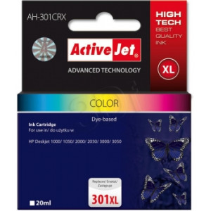 Tusz Zgodny z HP 301 (AH-301CRX) Zamiennik kolor - 21ml - do HP DESKJET 2544, 1010, 2540, 2542, 3050
