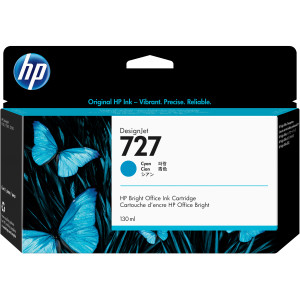 Tusz HP 727 (B3P19A) Oryginalny błękitny / turkusowy / niebieski - 130ml - do HP DESIGNJET T 2530, 2500, 1530