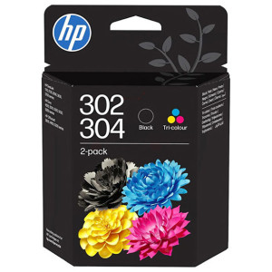 HP 302 / HP 304 B82L1AE zestaw czarny + kolor (dwupak)