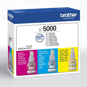 Tusz BT5000 BT6000 (BT5000CLVAL) Oryginalny CMY do BROTHER DCP-T 300, 425W, 500W, 426W, 700W
